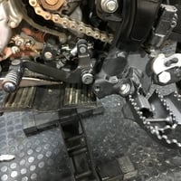 バカデカステップ(セロー250、トリッカー用)・先っちょ・ツアラー向け 30mmダウンブレーキアーム