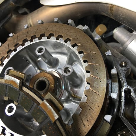 TLR200.TL125.等用　溝切り面出し加工済み クラッチプレートセット