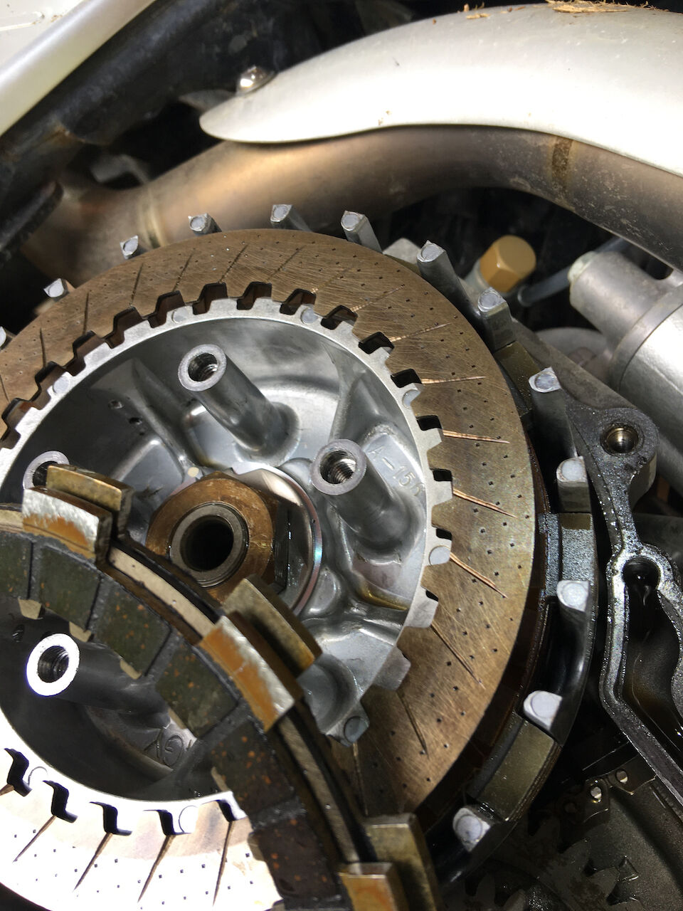TLR200.TL125.等用 溝切り面出し加工済み クラッチプレートセット