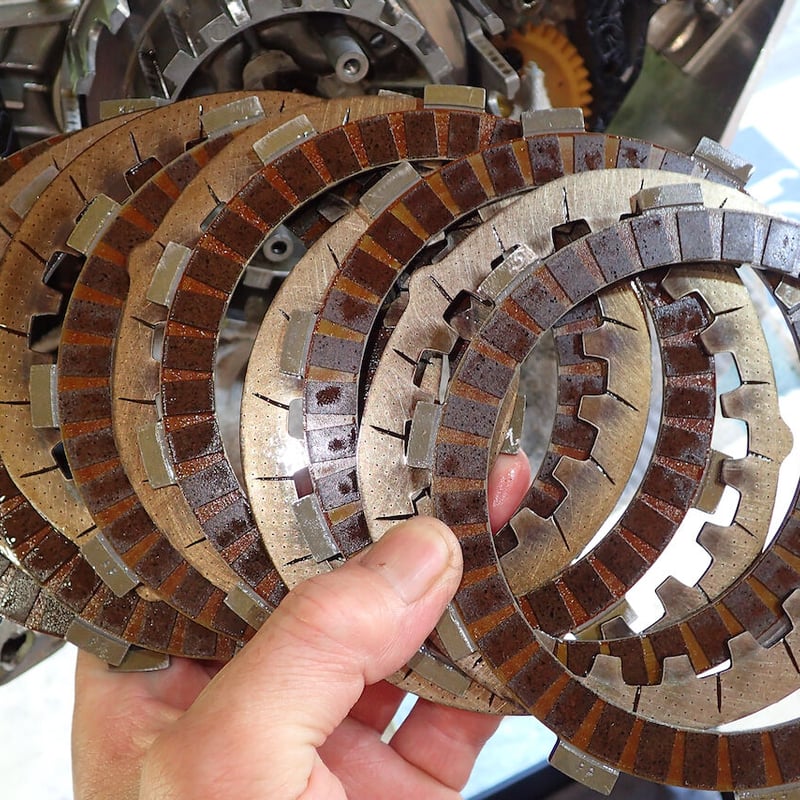 セロー225.ブロンコ.等用 溝切り面出し加工済み クラッチプレート