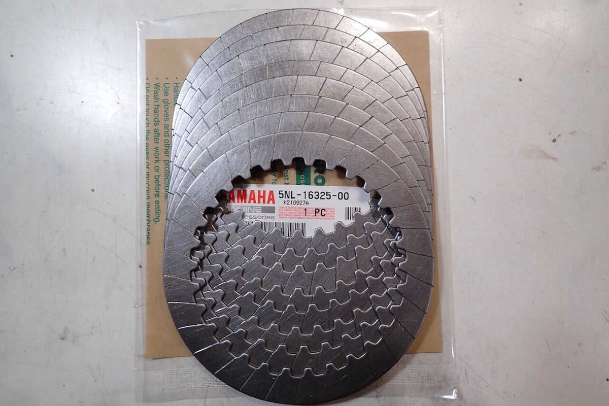 YAMAHA YZ250F 2019〜　クラッチセット 新品 YZ250F(2019〜現行)用 溝切り面出し加工済み クラッチプレートセット