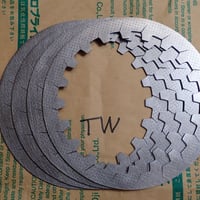 TW200.200E.225E用　溝切り面出し加工済み クラッチプレートセット