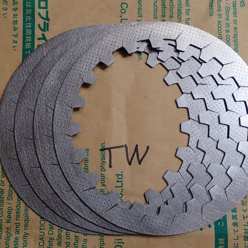 TW200.200E.225E用 溝切り面出し加工済み クラッチプレートセット