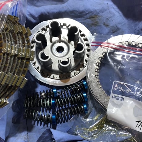 YZ250(1994〜現行)YZ250X(全年式) 溝切り面出し加工済み クラッチプレートセット