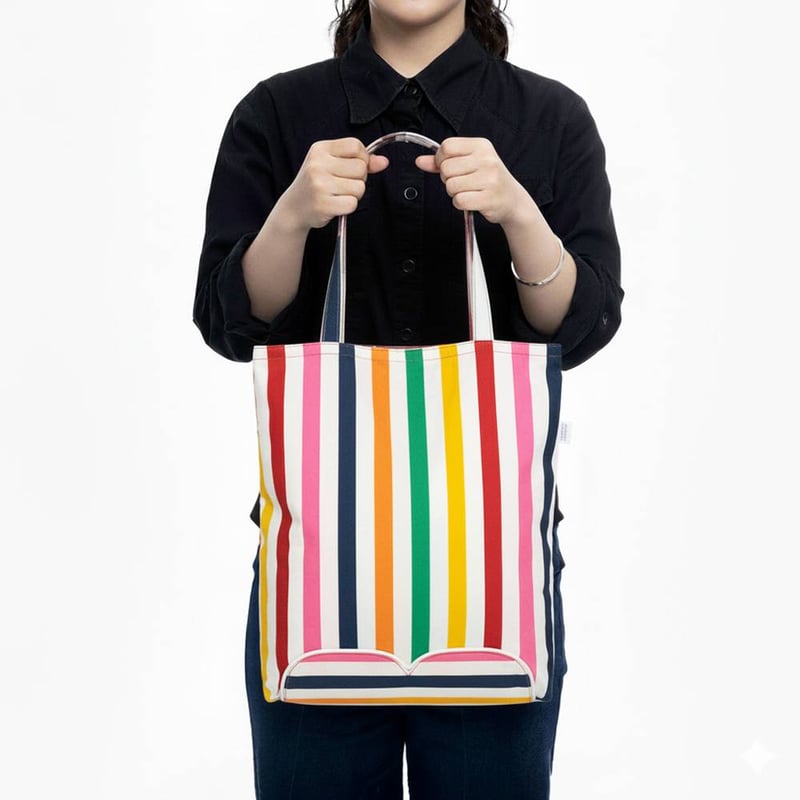 ナラヤ タイ NaRaYa おしゃれな折り畳みエコバッグ コットン製 トート