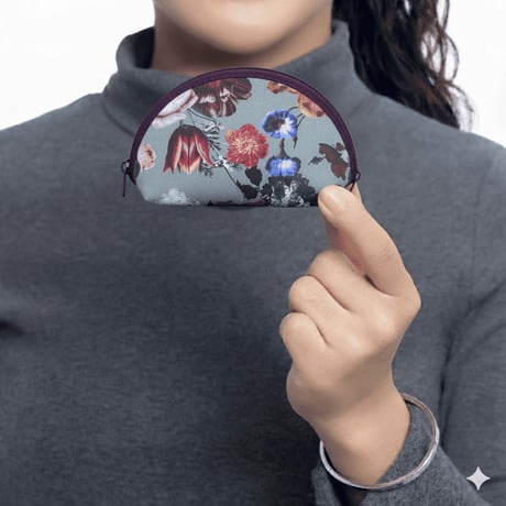 ナラヤ NaRaYa タイ かわいい手のひらサイズ シェル型ポーチ 化粧ポーチ ・ ブーケ NB-187 CP224