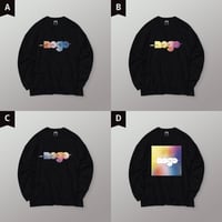 【予約販売】nego レインボーロゴ  マグナムウェイトロングTシャツ（ブラック）