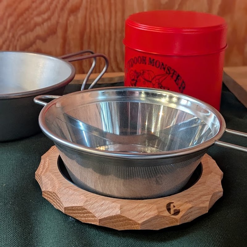 asimocrafts×大島園】 別注 a_tray90 CAMP TEAやかん | アウ