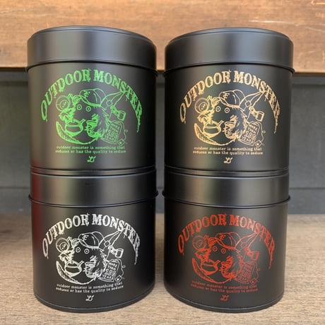 【outdoor monster TEA BOY】茶缶　ツヤBLACK