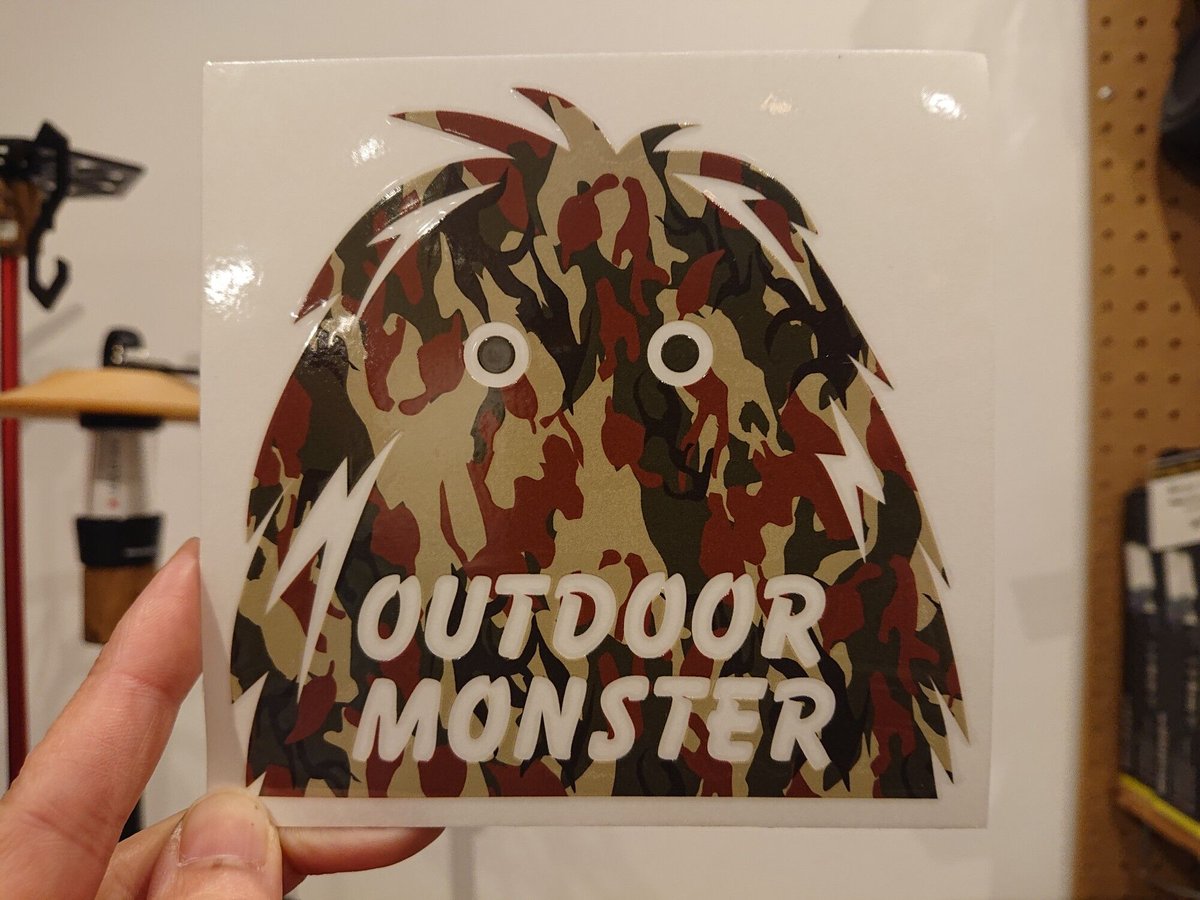 OUTDOOR MONSTER アウトドアモンスター ワッペン4種 ステッカー付