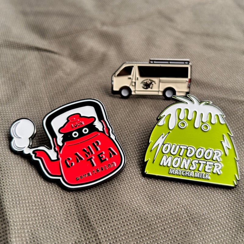 ODM 大島園バージョン ピンバッチ | アウトドアモンスターTEABOY 製茶