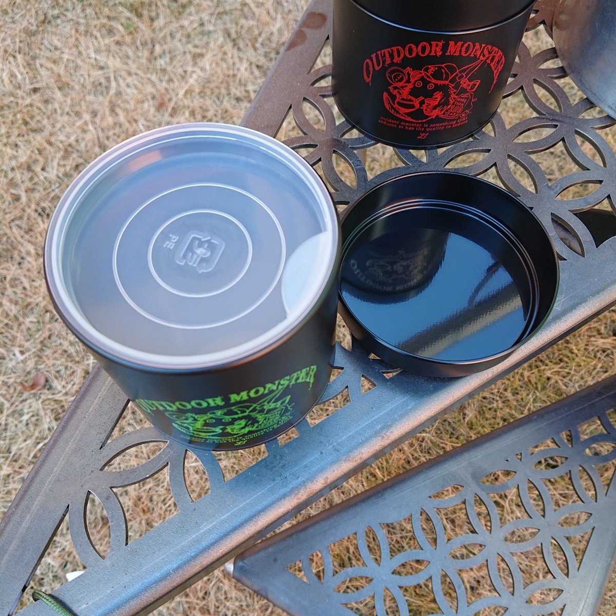 outdoor monster TEA BOY】茶缶 ツヤBLACK | アウトドアモンスタ