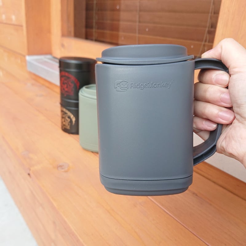 マクアケ　makuake モモンガ　クラッシック Ridgemonkey サーモマグ Gunmetal Green / Grey | アウトド