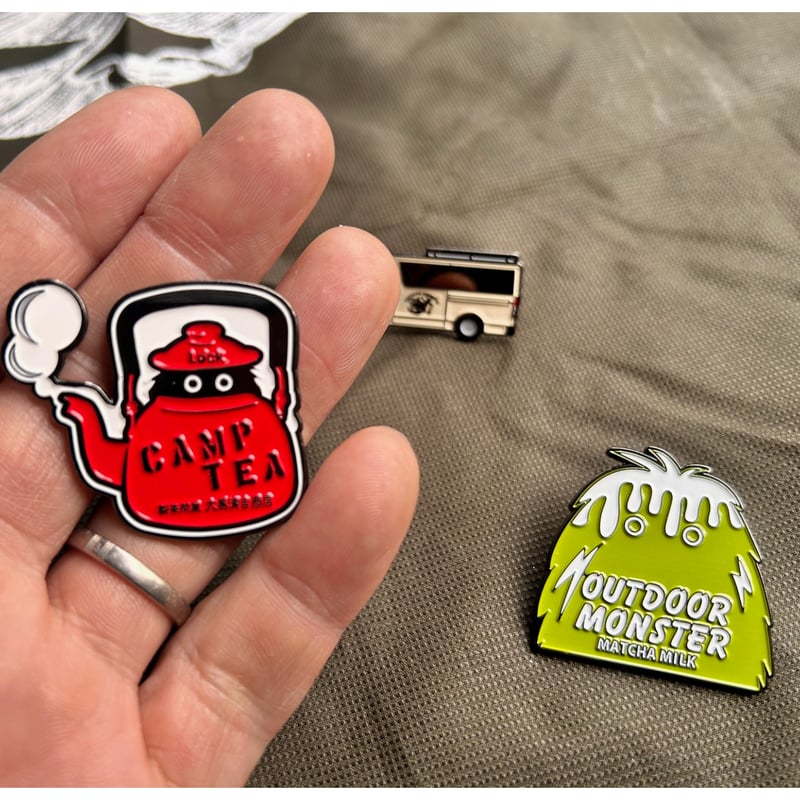 ODM 大島園バージョン ピンバッチ | アウトドアモンスターTEABOY 製茶