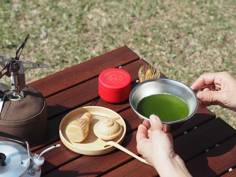 OUTDOOR 野点Set #オソトデオマッチャ 抹茶 お点前セット | アウトドア