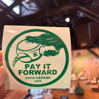 熊本地震復興支援ステッカー　PAY IT FORWARD