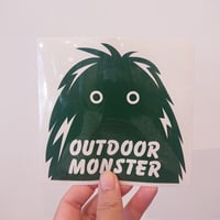 OUTDOORMONSTER 　FACE　カッティングステッカー　別注GREEN