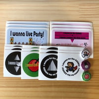 【アウトレット】IWBTGOODS! ステッカー&缶バッチセット【送料無料】