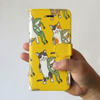 スマホケース　なかよしたち？（イエロー）