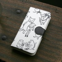 スマホケース　なかまたち（ホワイト）