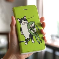スマホケース　なかよし？（ライム）