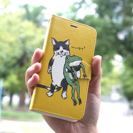 スマホケース　なかよし？（イエロー）