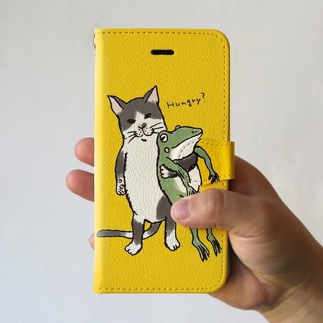 スマホケース　なかよし？（イエロー）