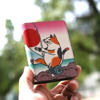 名刺・カードケース　猫が釣り