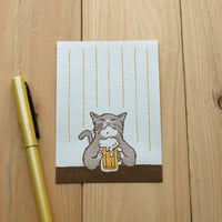 ひとことせん（猫がビール）25枚入