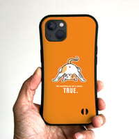 グリップiPhoneケース　おしり猫（オレンジ）