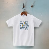 ビールで乾杯（ホワイト）男女兼用【受注生産】
