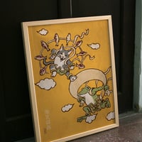 ポスター　風神雷神図