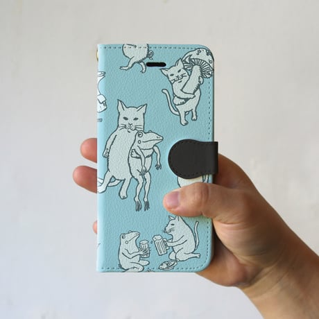 スマホケース　なかまたち（スカイ）