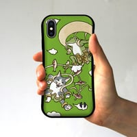 グリップiPhoneケース　風神雷神（グリーン）