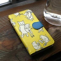 スマホケース　なかまたち（イエロー）
