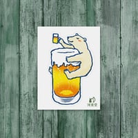 ステッカー　ビール大好き