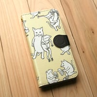 スマホケース　なかまたち（アイボリー）
