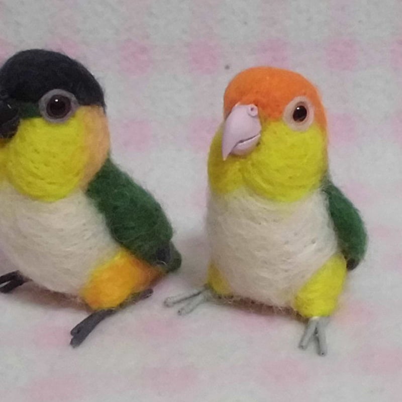 ミニミニサイズ 可愛い オキナインコ ブルー 青 羊毛フェルト * 受注