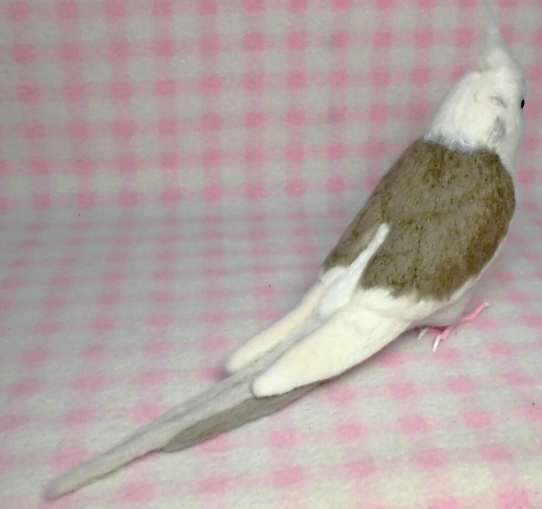 受注作成品】 オカメインコ WFパイド☆ホワイトフェイス 羊毛