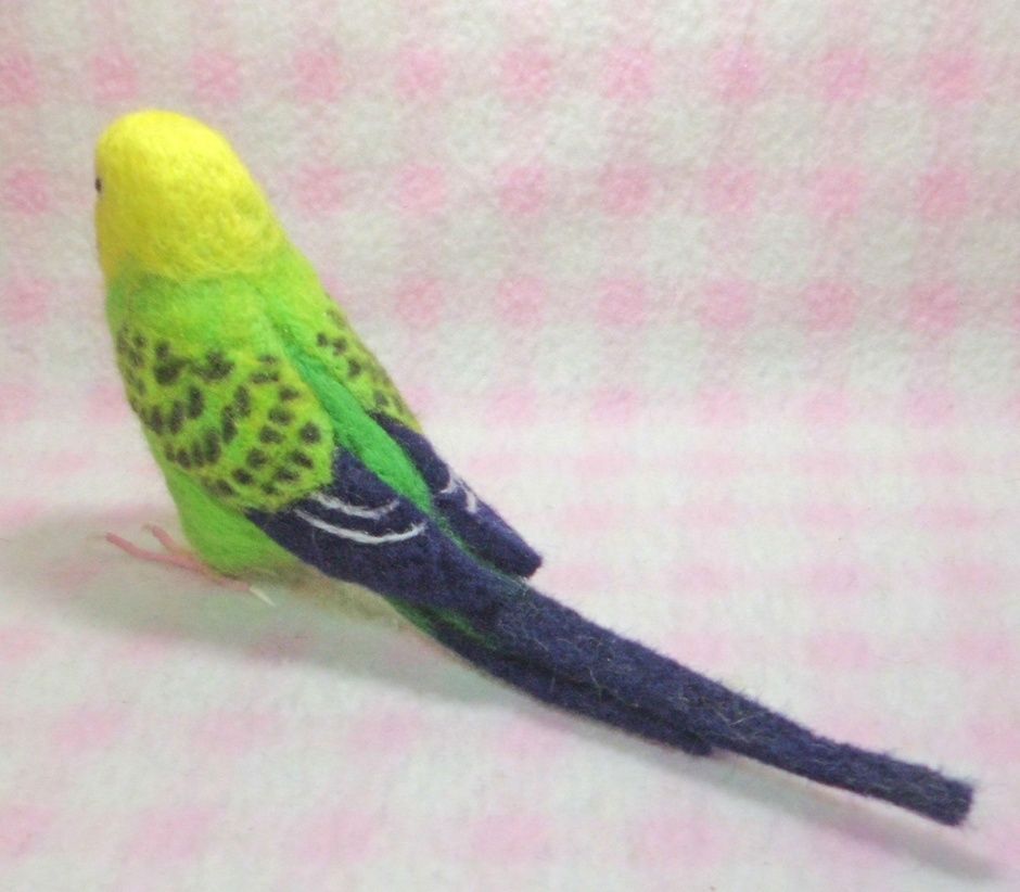 希少 ダール イェンセン セキセイインコ グリーン 鳥 フィギュリン L3】即決 希少 ダール イェンセン Dahl Jensen セキセイインコ