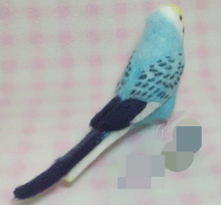 羊毛フェルト☆インコ達の飾り棚☆6羽 0_65ba43ad22d0343f13488982983c