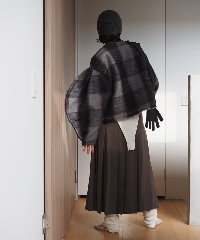 日曜までの限定価格　yaacc arch arm jacket mohair arch arm jacket -check- | Y.A.Acc