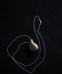 shushi vase necklace -brass-