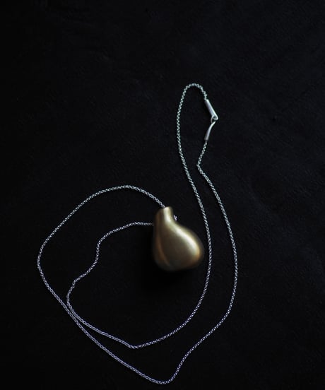 shushi vase necklace -brass-