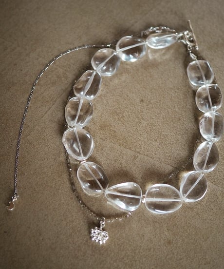 crystal quartz necklace