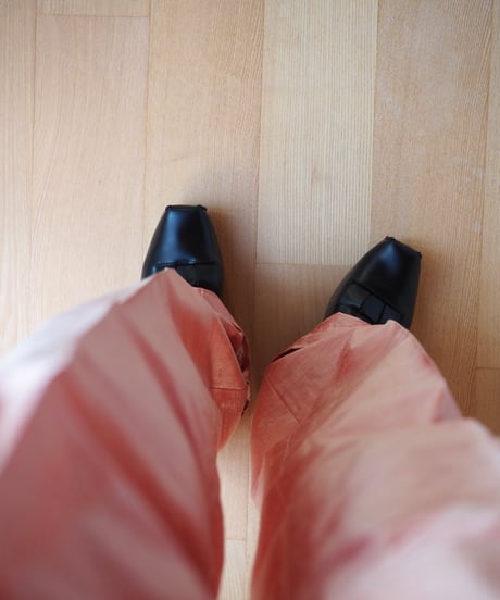 India silk pants -coral pink-