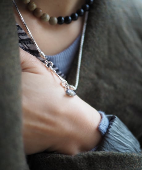 basis chain NL silver -labradorite-