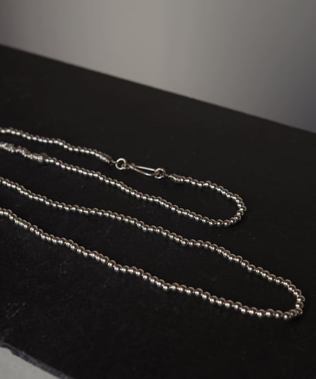 silver 4mm long necklace