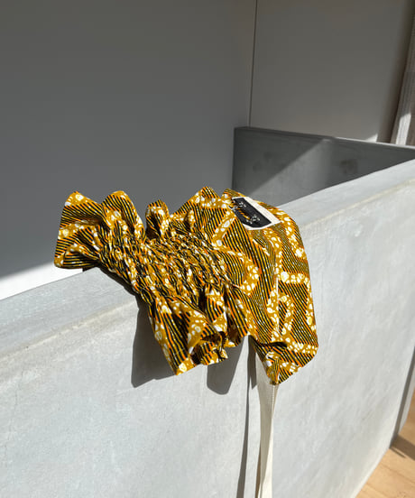batik bustier -mustard-