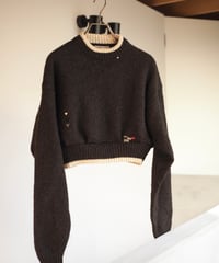 revive knit -brown-